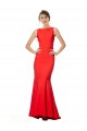 Sleeveless Red Open Back Mermaid Halter Neck Bridesmaid Dress / Evening Gowns Maidstone