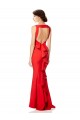 Sleeveless Red Open Back Mermaid Halter Neck Bridesmaid Dress / Evening Gowns Maidstone