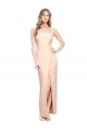 Sleeveless Nude Sheath Square Neck Formal Evening Gown / Prom Dress / Bridesmaid Dress Maidstone