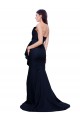 Sleeveless Dark Navy Low Back Sheath Strapless Semi Formal Evening Dress / Prom Dress / Bridesmaid Dress Maidstone