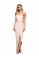 Sleeveless Nude Low Back Sheath Strapless Formal Evening Gown / Prom Dress / Bridesmaid Dress Maidstone