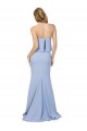 Sleeveless Light Sky Blue Low Back A-Line Strapless Formal Dress / Bridesmaid Dress Maidstone