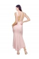Sleeveless Pink Low Back Sheath High Neck High Low Evening Gown / Prom Dress / Bridesmaid Dress Maidstone