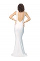 Sleeveless Ivory Low Back Sheath High Neck Formal Evening Gown / Prom Dress / Bridesmaid Dress Maidstone
