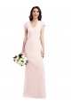 Cap Sleeves Pink A-Line V-Neck Formal Evening Gown / Prom Dress / Bridesmaid Dress Maidstone