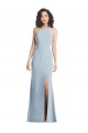 Sleeveless Light Sky Blue Criss Cross Back Trumpet Halter Neck Formal Evening Gown / Prom Dress / Bridesmaid Dress Maidstone