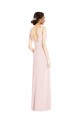 Sleeveless Pink Low Back A-Line V-Neck Black Tie Evening Dress / Prom Dress / Bridesmaid Dress Maidstone