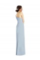 Sleeveless Light Sky Blue Trumpet Off the Shoulder Formal Evening Gown / Prom Dress / Bridesmaid Dress Maidstone