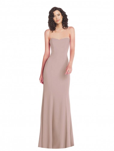 Sleeveless Dusty Pink Mermaid Sweetheart Formal Dress / Bridesmaid Dress Maidstone