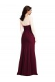 Sleeveless Burgundy Gold Trumpet Strapless Semi Formal Evening Dress / Prom Dress / Bridesmaid Dress Maidstone