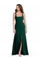 Sleeveless Midnight Green Trumpet Square Neck Semi Formal Evening Dress / Prom Dress / Bridesmaid Dress Maidstone