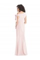 Cap Sleeves Pink Trumpet Off the Shoulder Formal Evening Gown / Prom Dress / Bridesmaid Dress Maidstone