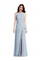 Sleeveless Light Sky Blue Trumpet Halter Neck Formal Dress / Bridesmaid Dress Maidstone