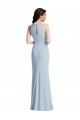 Sleeveless Light Sky Blue Trumpet Halter Neck Formal Dress / Bridesmaid Dress Maidstone