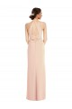 Sleeveless Nude Criss Cross Back Trumpet Halter Neck Formal Evening Gown / Prom Dress / Bridesmaid Dress Maidstone