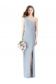 Sleeveless Light Sky Blue Trumpet One Shoulder Semi Formal Evening Dress / Prom Dress / Bridesmaid Dress Maidstone