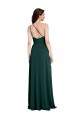 Sleeveless Midnight Green Open Back A-Line One Shoulder Formal Evening Gown / Prom Dress / Bridesmaid Dress Maidstone