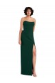 Sleeveless Midnight Green Low Back Sheath Scoop Neck Formal Evening Gown / Prom Dress / Bridesmaid Dress Maidstone