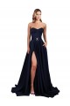 Sleeveless Dark Navy Low Back A-Line Sweetheart Formal Dress / Bridesmaid Dress Maidstone