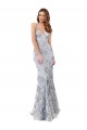 Sleeveless Silver Backless Mermaid V-Neck Formal Evening Gown / Prom Dress / Bridesmaid Dress Maidstone