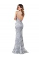 Sleeveless Silver Backless Mermaid V-Neck Formal Evening Gown / Prom Dress / Bridesmaid Dress Maidstone