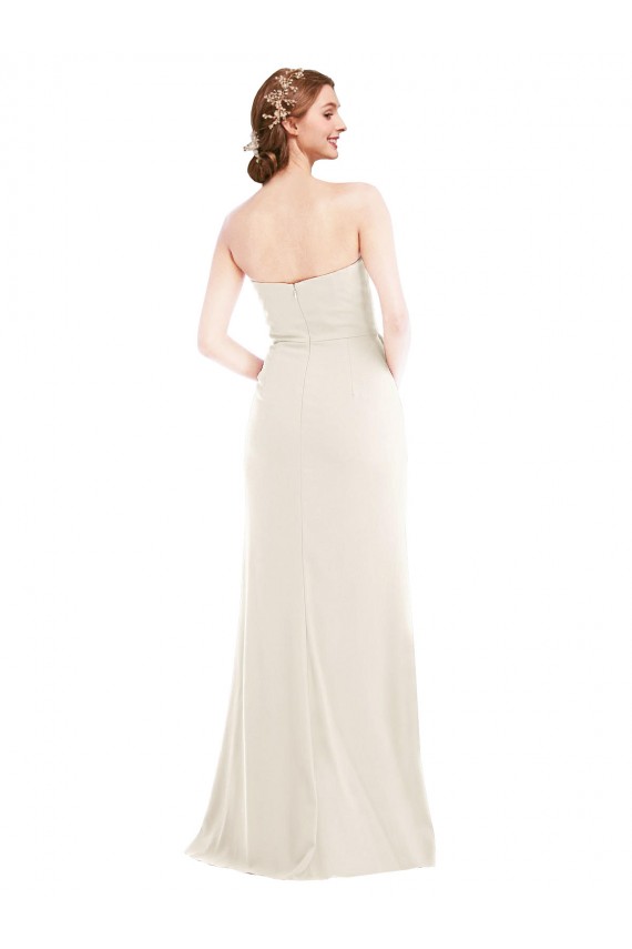 Sleeveless Ivory Trumpet Strapless Semi Formal Evening Dress / Prom Dress / Bridesmaid Dress Maidstone