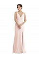 Sleeveless Pink V-Back Trumpet V-Neck Formal Evening Gown / Prom Dress / Bridesmaid Dress Maidstone