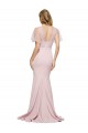 Short Sleeves Mauve Low Back Sheath One Shoulder Formal Evening Gown / Prom Dress / Bridesmaid Dress Maidstone