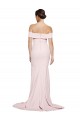 Sleeveless Pink Low Back Sheath Square Neck Formal Evening Gown / Prom Dress / Bridesmaid Dress Maidstone