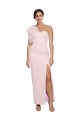 Sleeveless Pink Low Back Sheath One Shoulder Formal Evening Gown / Prom Dress / Bridesmaid Dress Maidstone