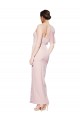 Sleeveless Pink Low Back Sheath One Shoulder Formal Evening Gown / Prom Dress / Bridesmaid Dress Maidstone