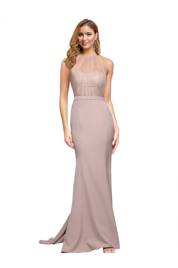 Sleeveless Dusty Pink Sheath Sweetheart Formal Evening Gown / Prom Dress / Bridesmaid Dress Maidstone