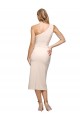 Sleeveless Nude Sheath One Shoulder Formal Evening Gown / Prom Dress / Bridesmaid Dress Maidstone