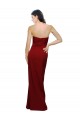 Sleeveless Burgundy Low Back Sheath Sweetheart Bridesmaid Dress / Evening Dress Maidstone