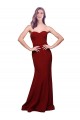 Sleeveless Burgundy Low Back Sheath Sweetheart Formal Evening Gown / Prom Dress / Bridesmaid Dress Maidstone