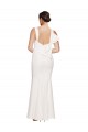 Sleeveless Ivory Low Back Sheath Square Neck Formal Evening Gown / Prom Dress / Bridesmaid Dress Maidstone