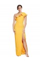 Sleeveless Saffron Sheath One Shoulder Formal Evening Gown / Prom Dress / Bridesmaid Dress Maidstone