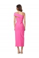 Sleeveless Fuchsia Sheath One Shoulder Formal Evening Gown / Prom Dress / Bridesmaid Dress Maidstone
