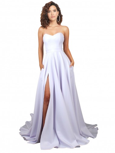 Sleeveless White A-Line Sweetheart Beach Wedding Dress Maidstone
