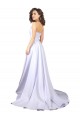 Sleeveless White A-Line Sweetheart Beach Wedding Dress Maidstone