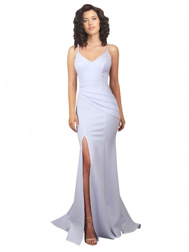 Sleeveless White Low Back Mermaid Spaghetti Straps Beach Wedding Dress Maidstone