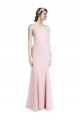 Sleeveless Pink Criss Cross Open Back Mermaid, Sheath Spaghetti Straps Prom Dress / Bridesmaid Dress Maidstone