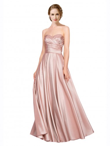 Sleeveless Low Back A-Line Sweetheart Black Tie Evening Gown / Prom Dress / Bridesmaid Dress Maidstone