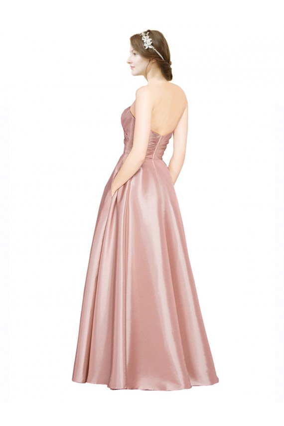Sleeveless Low Back A-Line Sweetheart Black Tie Evening Gown / Prom Dress / Bridesmaid Dress Maidstone