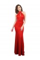 Sleeveless Red Keyhole Back Mermaid Halter Neck Formal Evening Gown / Prom Dress / Bridesmaid Dress Maidstone