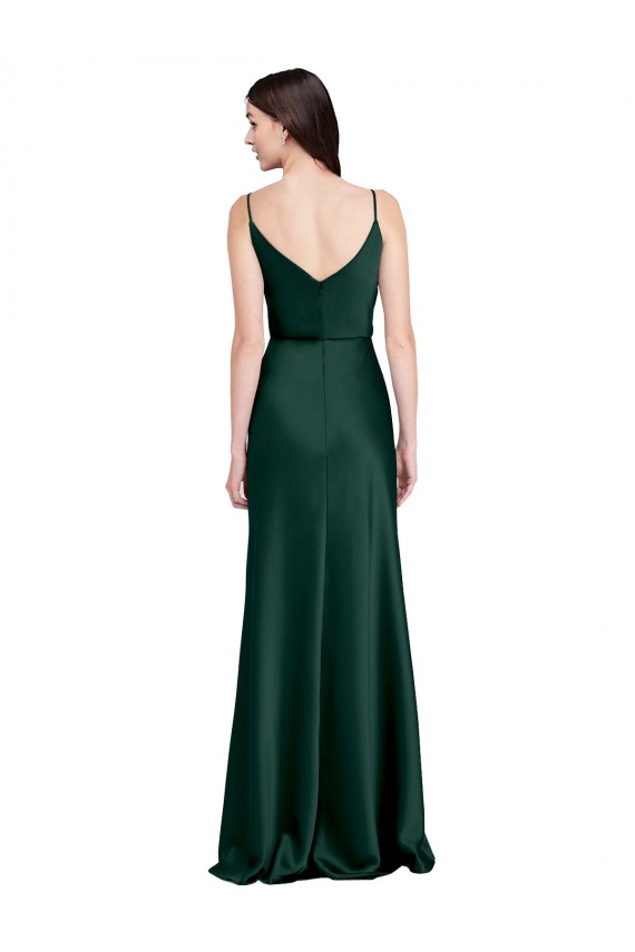 Sleeveless Hunter V-Back Sheath Cowl Neck Black Tie Evening Gown / Prom Dress / Bridesmaid Dress Maidstone