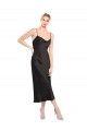 Sleeveless Black Low Back A-Line Spaghetti Straps Formal Evening Gown / Prom Dress / Bridesmaid Dress Maidstone