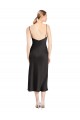 Sleeveless Black Low Back A-Line Spaghetti Straps Formal Evening Gown / Prom Dress / Bridesmaid Dress Maidstone