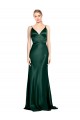 Sleeveless Hunter V-Back Sheath Spaghetti Straps Formal Evening Gown / Prom Dress / Bridesmaid Dress Maidstone
