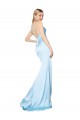 Sleeveless Light Sky Blue Mermaid High Neck Formal Evening Gown / Prom Dress / Bridesmaid Dress Maidstone